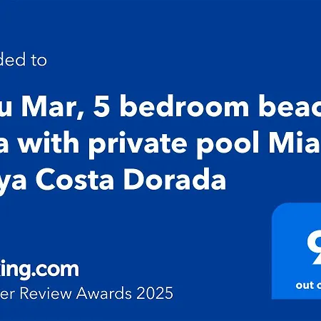 Blau Mar, 5 Bedroom With Private Pool Costa Dorada 100m From The Villa